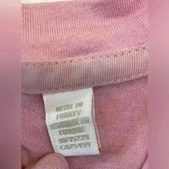 Ted Baker London Women's Klaaraa Structured Shoulder Dusky Pink T-Shirt Size 4. - Picture 6 of 9